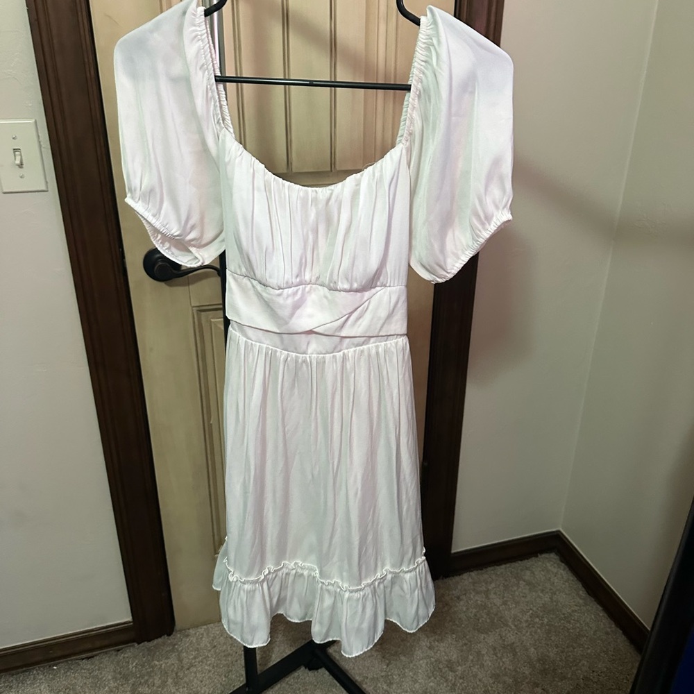 Altar’d State White Puff Sleeve Dress